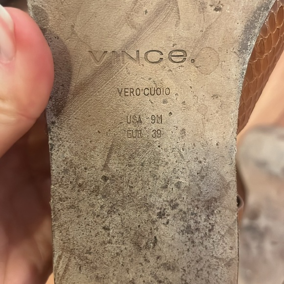 Vince Forster Leather & Watersnake Ankle-Wrap Sandals. Size 9. Dust bag incl. - Picture 9 of 11